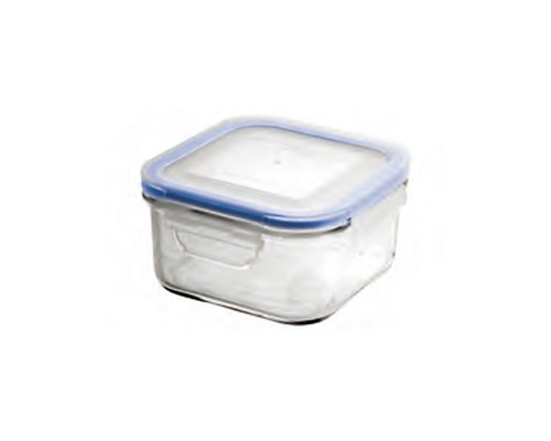 Glasslock Classic Tempered Glass 480ml Square Container